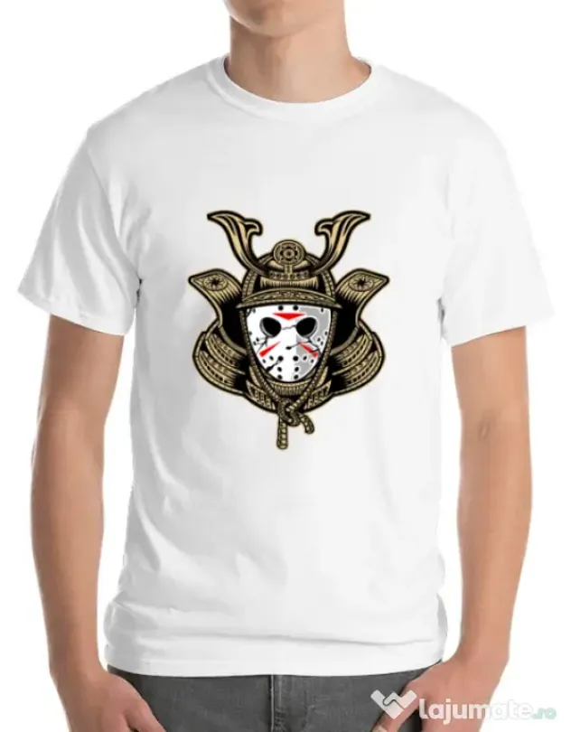 Tricou ADLER barbat Samurai Jason Alb