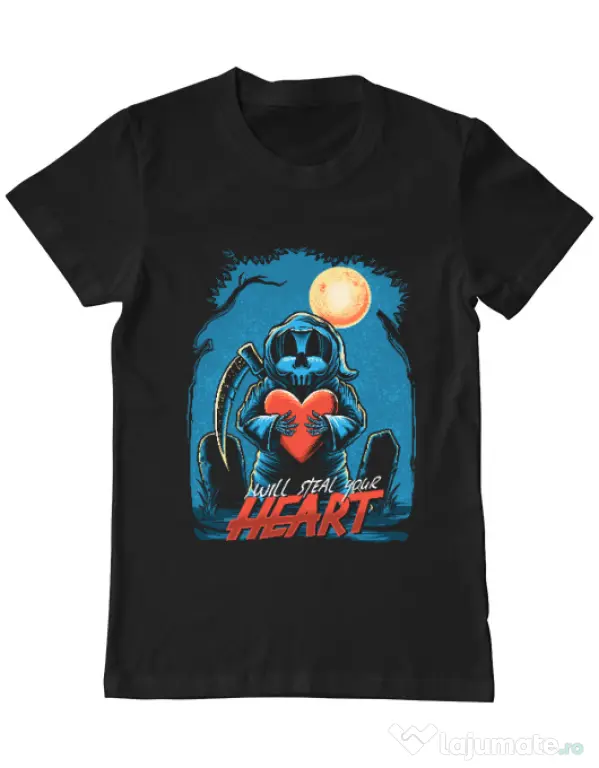Tricou ADLER barbat Steal Heart Negru