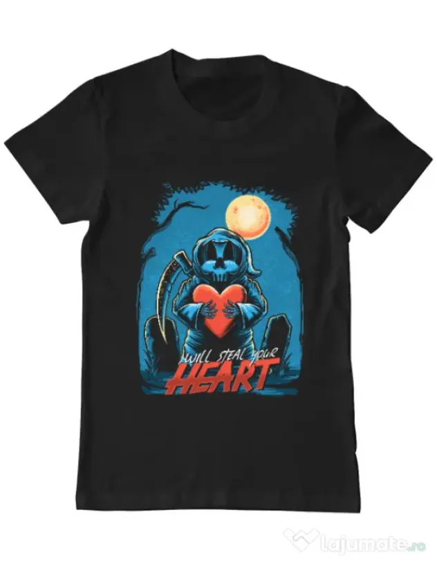 Tricou ADLER barbat Steal Heart Negru
