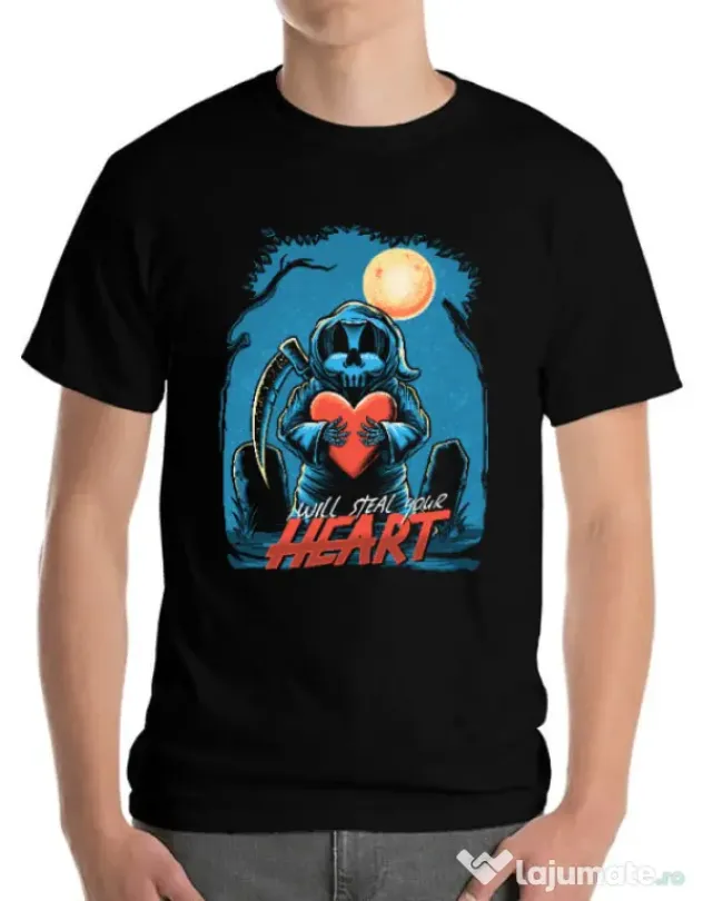 Tricou ADLER barbat Steal Heart Negru