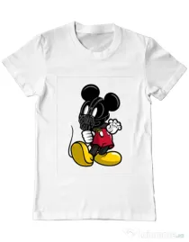 Tricou ADLER barbat Mickey Bane Alb