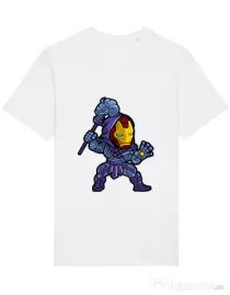 Tricou STANLEY STELLA barbat Iron Skeletor Alb