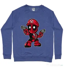 Bluza ADLER barbat Mario Deadpool Albastru melanj