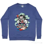 Bluza ADLER barbat Gamers Killer Albastru melanj