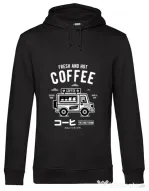 Hoodie barbat cu gluga Coffee Van Negru