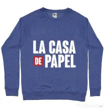 Bluza ADLER barbat La casa de papel Albastru melanj