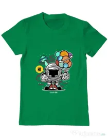 Tricou ADLER barbat Gift From Outer Space Verde mediu