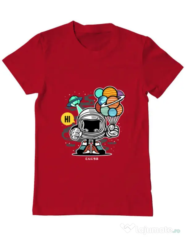 Tricou ADLER barbat Gift From Outer Space Rosu