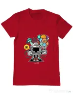 Tricou ADLER barbat Gift From Outer Space Rosu