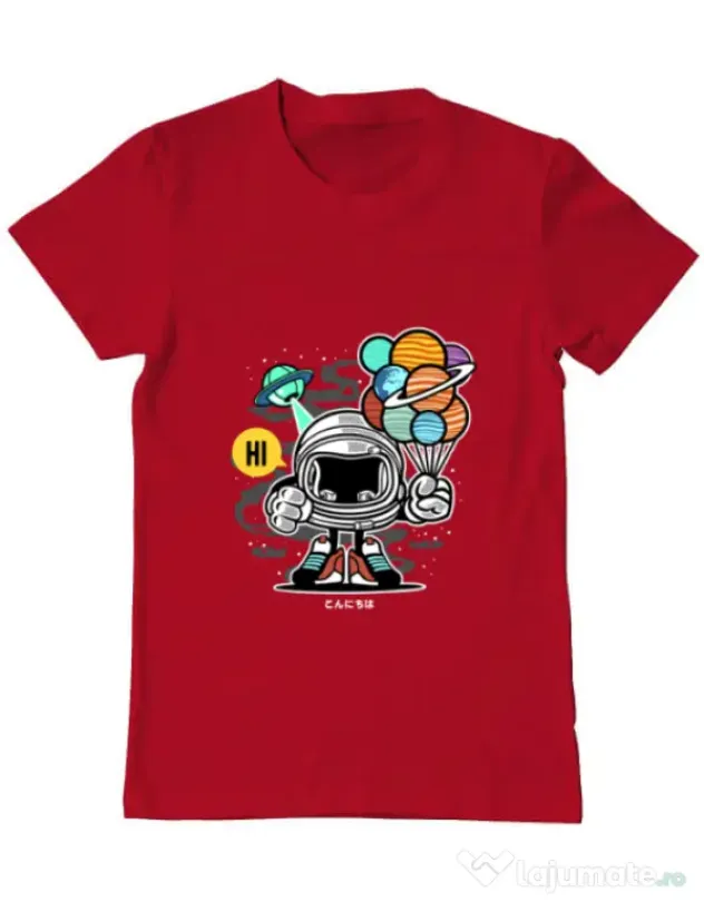 Tricou ADLER barbat Gift From Outer Space Rosu