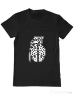 Tricou ADLER barbat Grenade Brain Negru