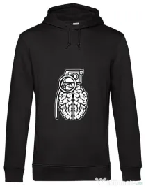 Hoodie barbat cu gluga Grenade Brain Negru