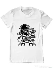 Tricou ADLER barbat Fighter Alb