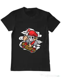 Tricou ADLER barbat Killer Skater Negru