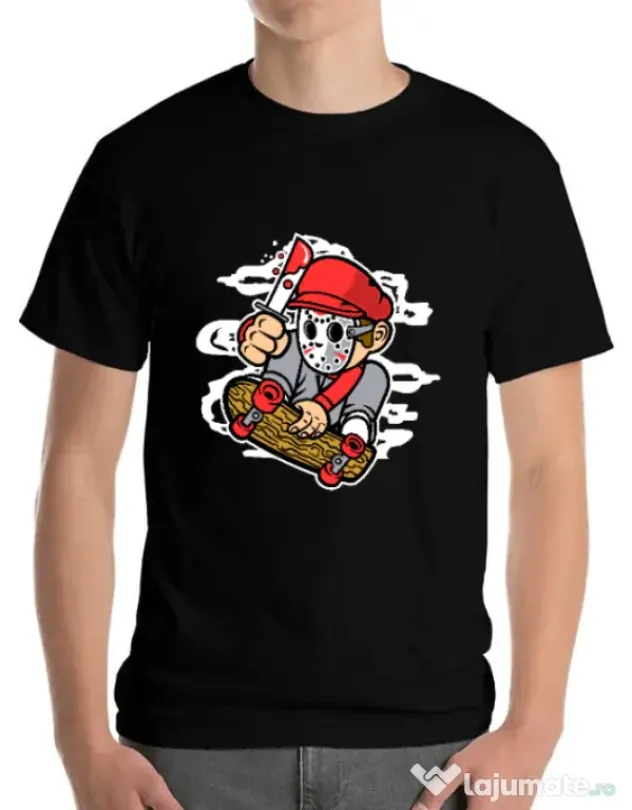 Tricou ADLER barbat Killer Skater Negru