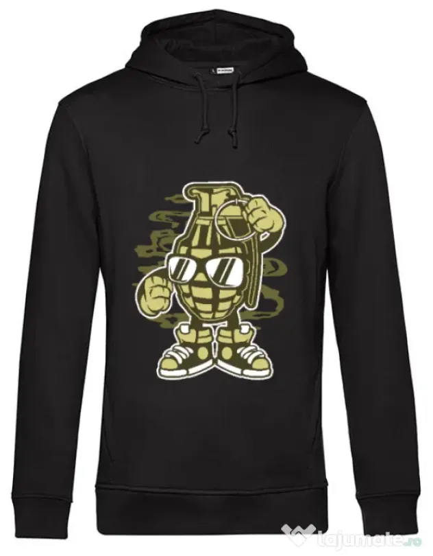 Hoodie barbat cu gluga Grenade Negru