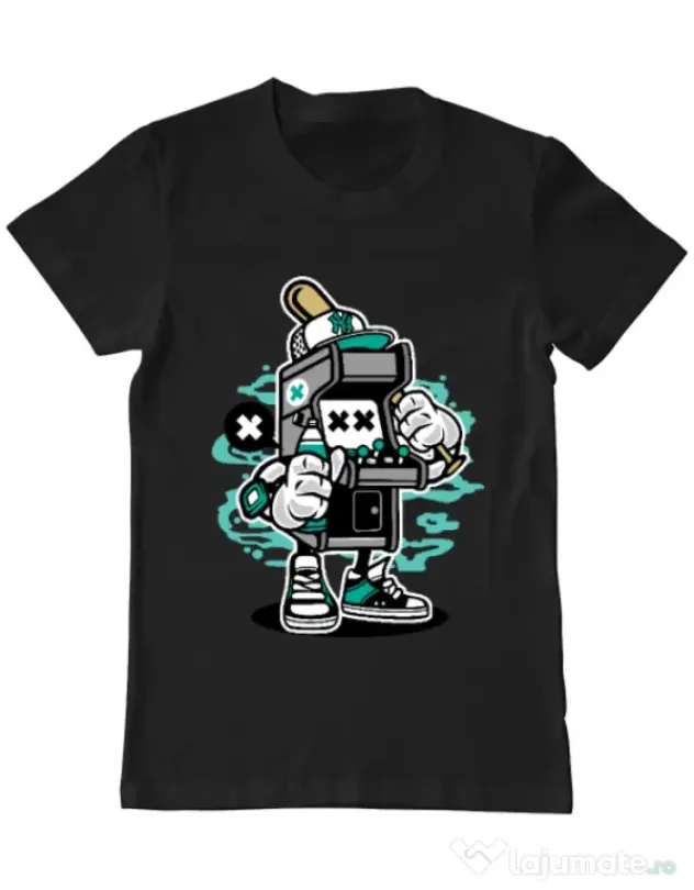 Tricou ADLER barbat Game On 2 Negru