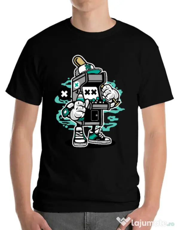 Tricou ADLER barbat Game On 2 Negru