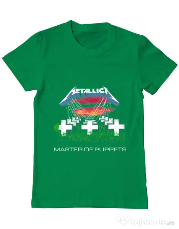 Tricou ADLER barbat Master of puppets Verde mediu