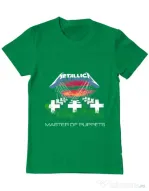 Tricou ADLER barbat Master of puppets Verde mediu