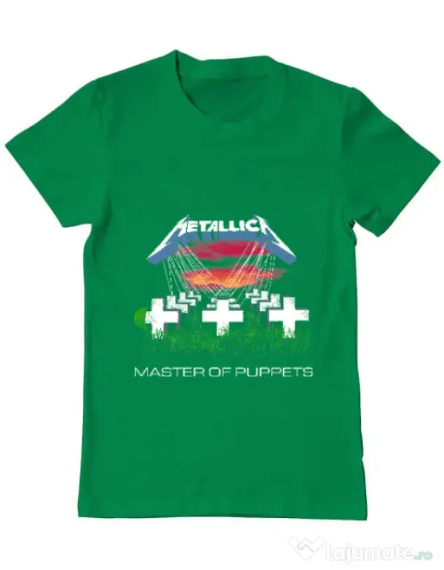 Tricou ADLER barbat Master of puppets Verde mediu