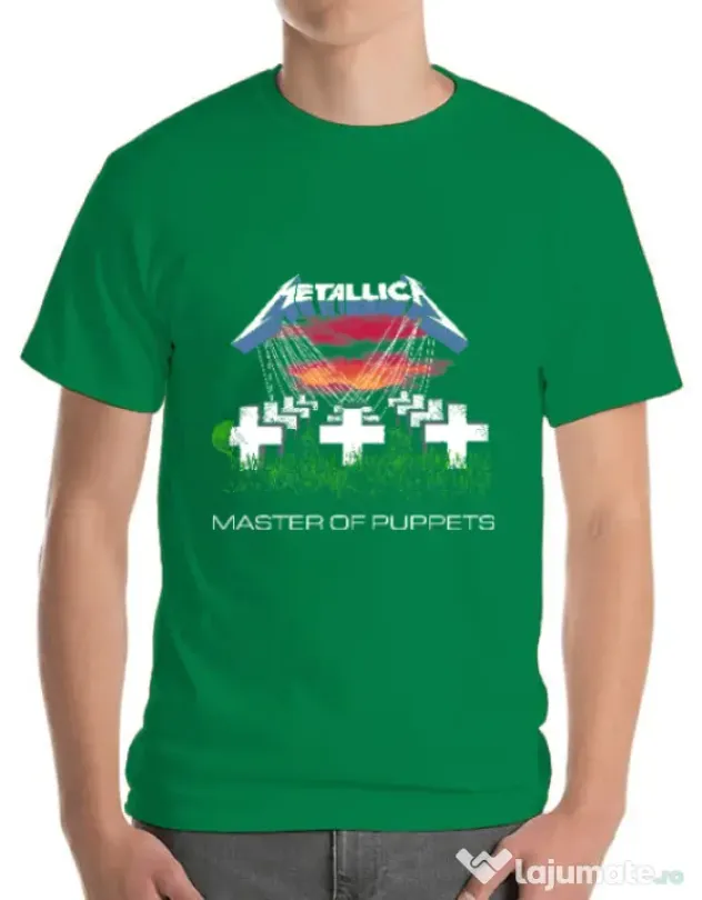 Tricou ADLER barbat Master of puppets Verde mediu