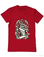 Tricou ADLER barbat Heart and Anchor Rosu