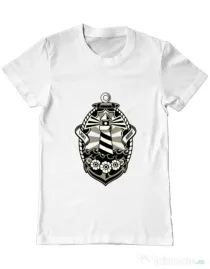 Tricou ADLER barbat Lighthouse Alb