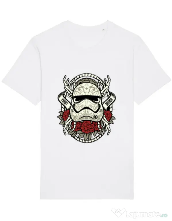 Tricou STANLEY STELLA barbat Sugar Skull Trooper Alb