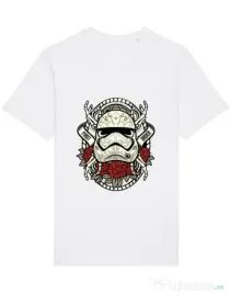 Tricou STANLEY STELLA barbat Sugar Skull Trooper Alb