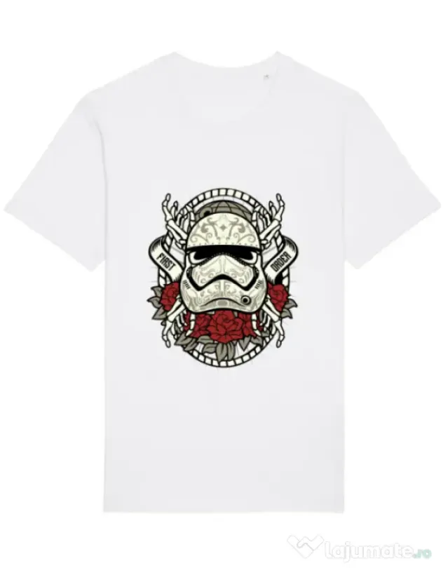 Tricou STANLEY STELLA barbat Sugar Skull Trooper Alb