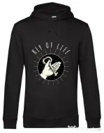 Hoodie barbat cu gluga Key Of Life Negru