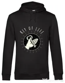 Hoodie barbat cu gluga Key Of Life Negru