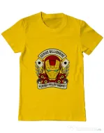 Tricou ADLER barbat Genius Billionaire Galben