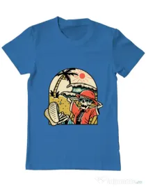 Tricou ADLER barbat Have a Break Albastru azuriu