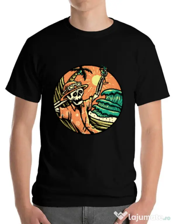 Tricou ADLER barbat Have a Nice Day Negru