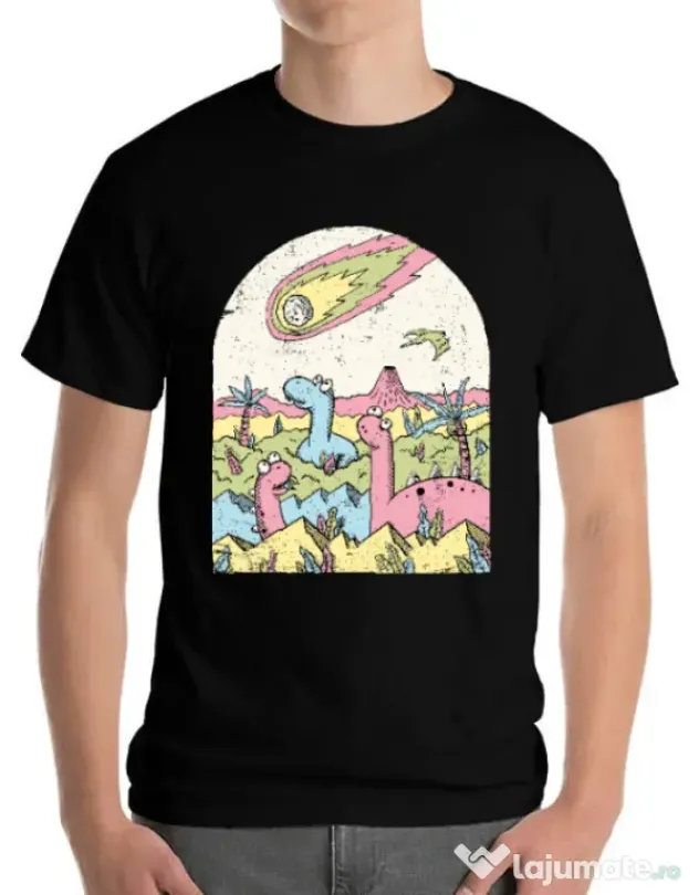 Tricou ADLER barbat Asteroid Negru