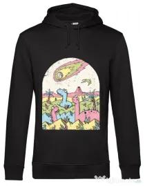 Hoodie barbat cu gluga Asteroid Negru