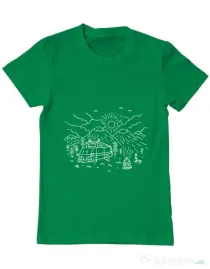 Tricou ADLER barbat Wander Verde mediu