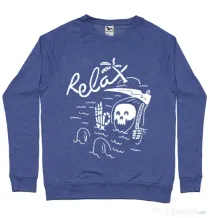 Bluza ADLER barbat Relax Albastru melanj