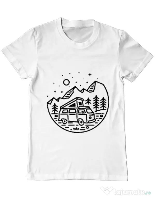 Tricou ADLER barbat Go Outdoor Alb