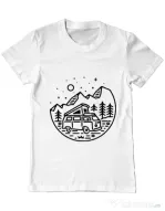 Tricou ADLER barbat Go Outdoor Alb