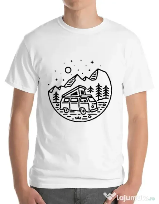 Tricou ADLER barbat Go Outdoor Alb