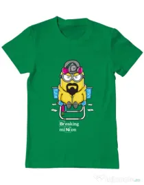 Tricou ADLER barbat Breaking Minion Verde mediu