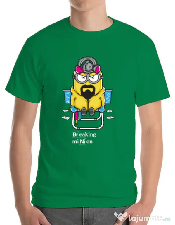 Tricou ADLER barbat Breaking Minion Verde mediu