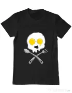 Tricou ADLER barbat Eggskull Negru