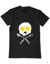 Tricou ADLER barbat Eggskull Negru