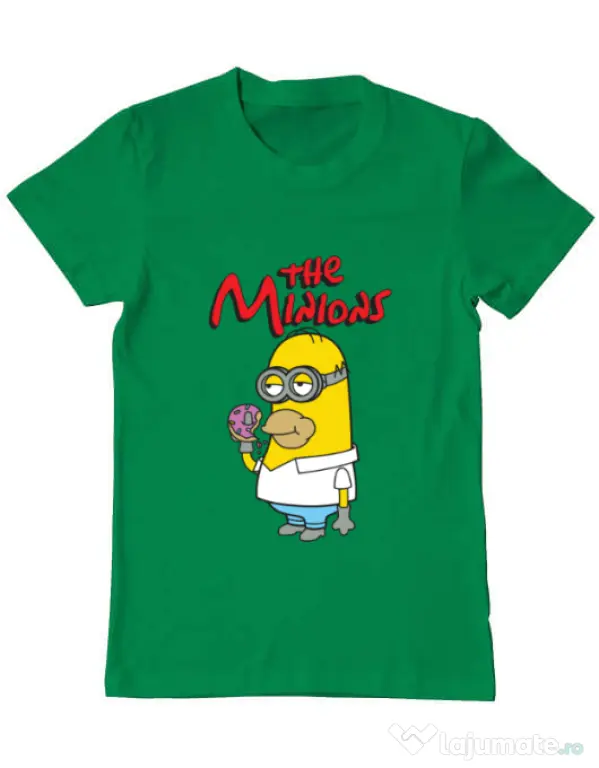 Tricou ADLER barbat The Minions Verde mediu