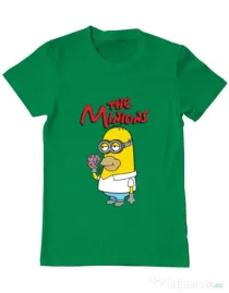 Tricou ADLER barbat The Minions Verde mediu