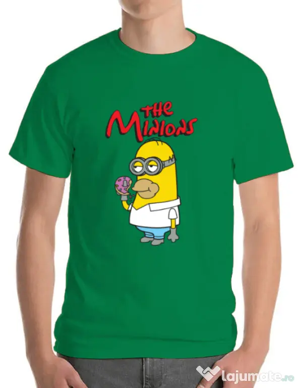 Tricou ADLER barbat The Minions Verde mediu